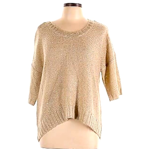 #3-Allen B. by Allen Schwartz Embellished
Sweater Champaign with Sequins, Size L - Picture 8 of 8